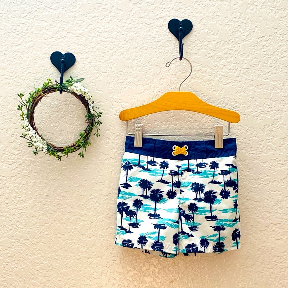 Tropical Baby Swim Trunks 18M | Cat & Jack Palm Tree Print